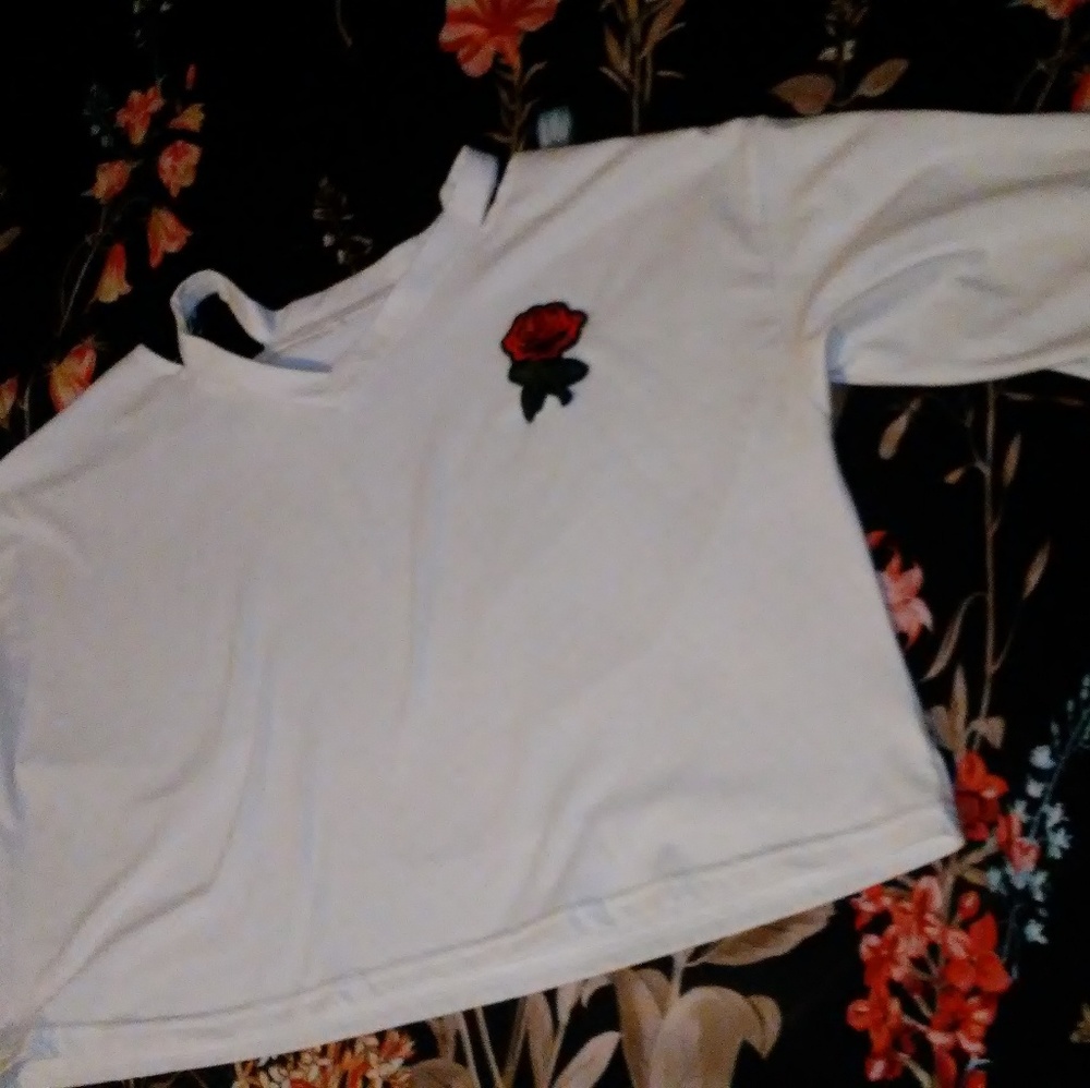 Rose crop top